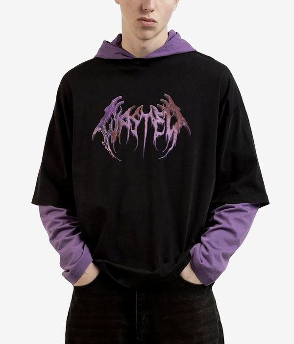 Wasted Paris Slug Age Hoodie (faded black purple)