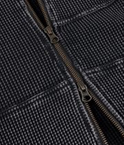 Dime Premium Waffle Felpa Hoodie con zip (faded black)