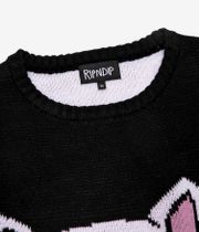 RIPNDIP Lord Nermal Flippy Knitty Sweatshirt (black)
