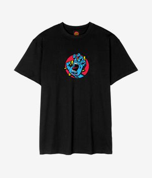 Santa Cruz Hand Dot Front T-Shirty (black)