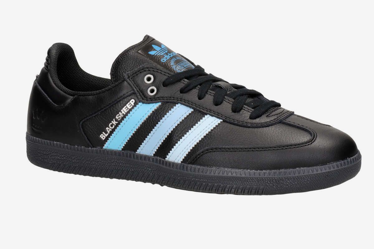Black samba adidas trainers cheap