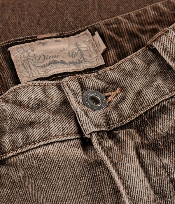 Dime Classic Baggy Denim Jeansy (dipped sandblasted brown)