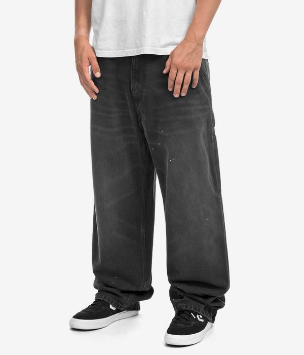 Carhartt WIP Single Knee Pant Pants (black destroy wash splatter)