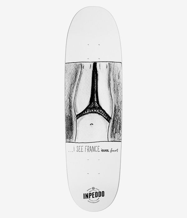 Inpeddo x Forvert France Special Shape 8.75" Planche de skateboard (white)