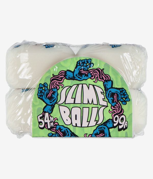 Santa Cruz Infinity Hand Speed Balls Slime Balls Ruote (white) 54mm 99A pacco da 4