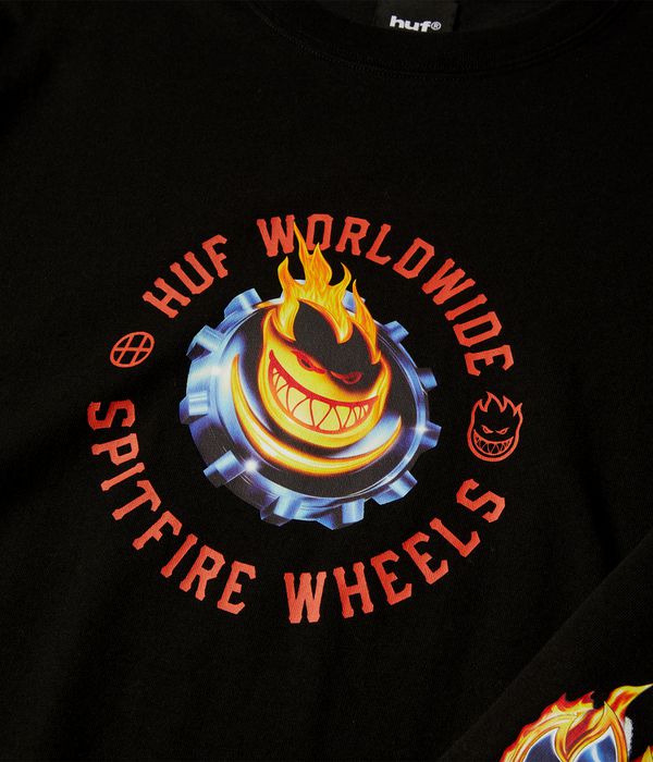 HUF x Spitfire Chrome Head Longsleeve (black)
