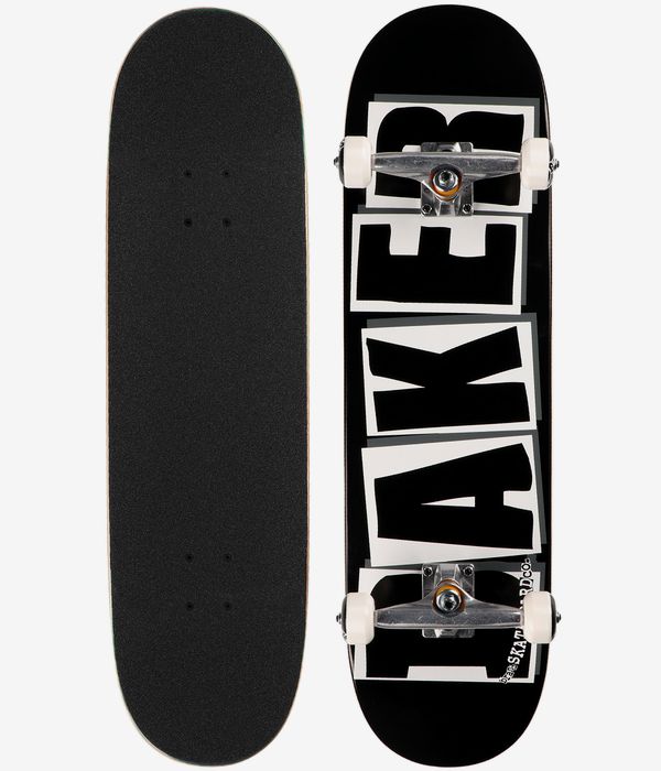 Baker Team Brand Logo 8.5" Complete-Board (black white)