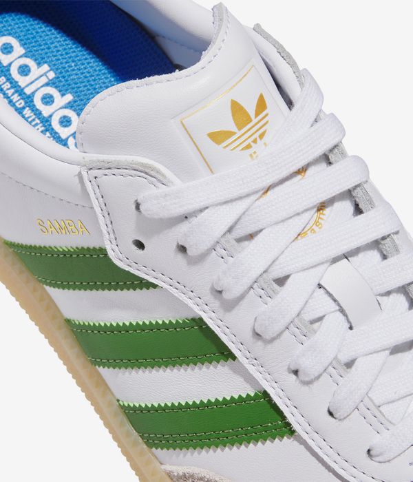 adidas Skateboarding Samba Shoes (white green gum)