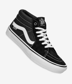 Vans Skate Grosso Mid Leather Scarpa (black white emo)