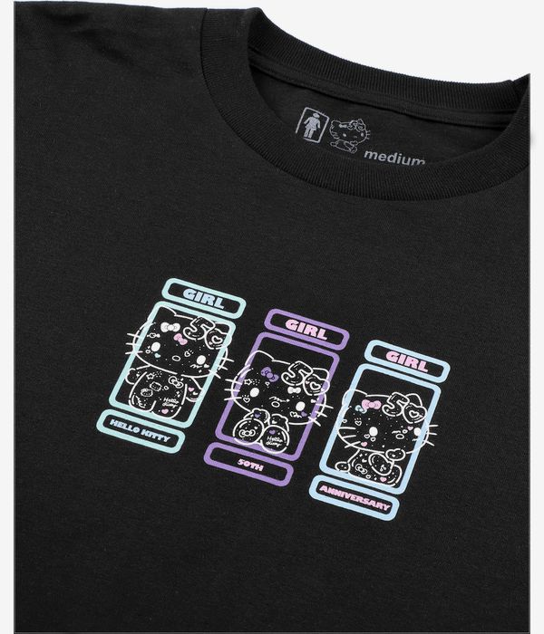 Girl x Hello Kitty 50th Anniversary Squad T-Shirt (black)