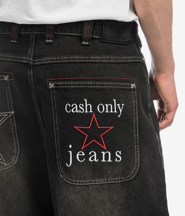 Cash Only Stars Denim Jeansy (washed black)