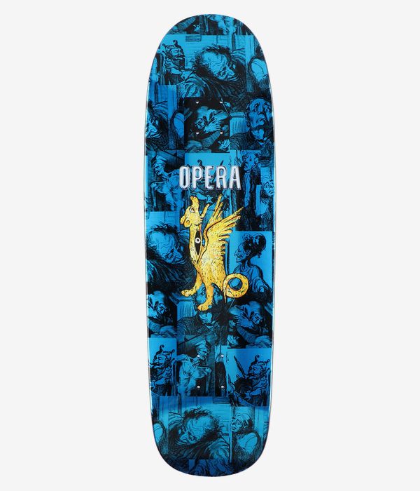 Opera Dragon 9.125" Skateboard Deck (blue)