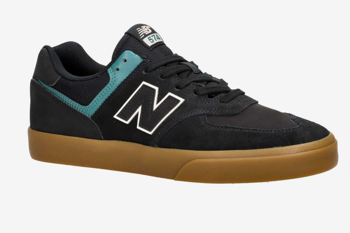 New Balance Numeric 574 Shoes (black gum)