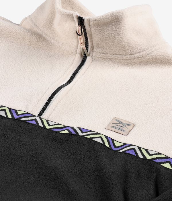 Iriedaily Monte Noe Troyer 1/2-Zip Felpa (black white)