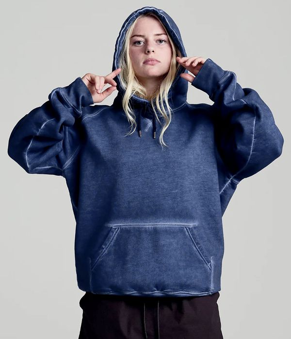 Pop Trading Company Stencil Logo Hoodie (navy)