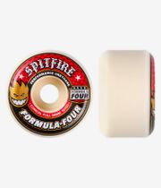 Spitfire Formula Four Conical Full Ruote (white red) 56mm 101A pacco da 4
