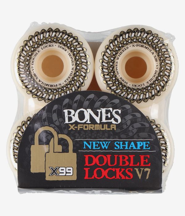 Bones X Formula Double Lock V7 Ruote (white) 56 mm 99A pacco da 4