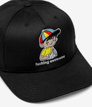 Fucking Awesome Embroidered Wanto Kid 6 Panel Cap (black)
