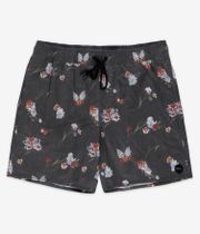 RVCA Barnes Elastic 17 Boardshorts (black floral print)