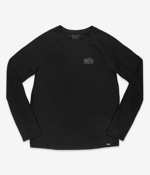 Patagonia Cap Cool Trail Graphic Longsleeve (strata stencil black)