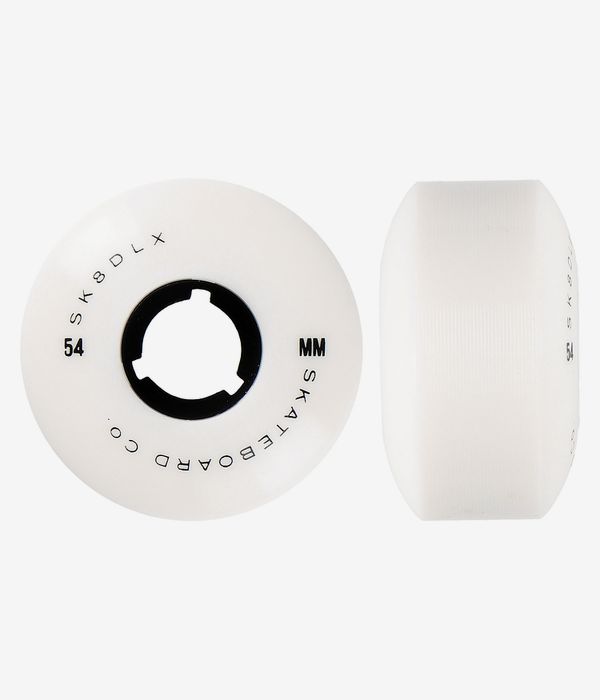 skatedeluxe Fidelity Series Rouedas (white/black) 54mm 100A Pack de 4