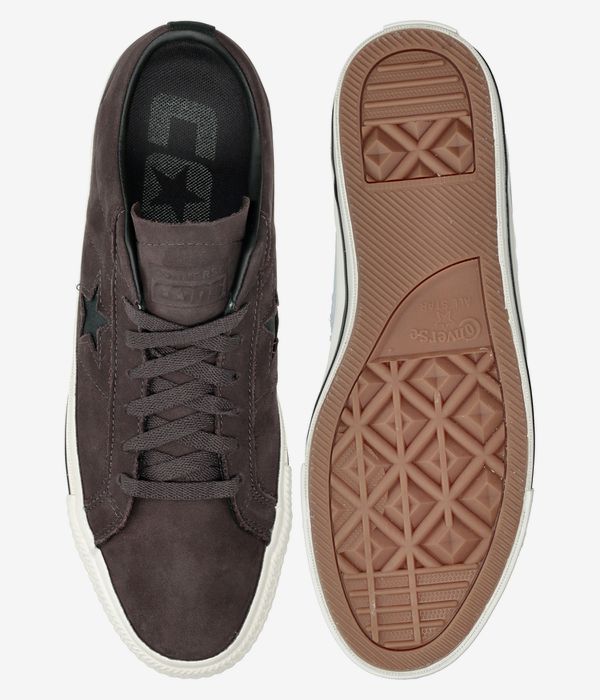 Converse CONS One Star Pro Nubuck Leather Buty (coffee nut egret black)
