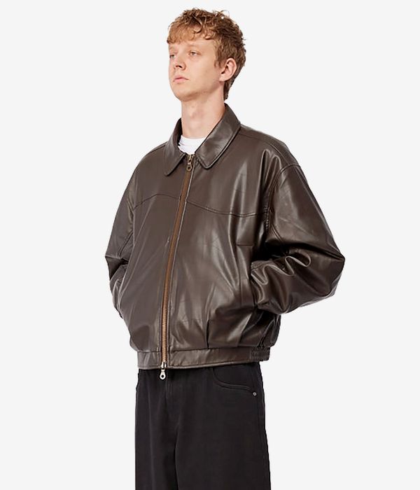 Dime Debossed Wavy Jacket (brown)