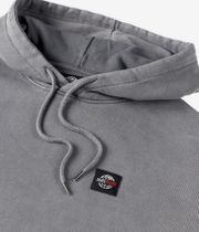 skatedeluxe World Patch Organic sweat à capuche (washed charcoal)