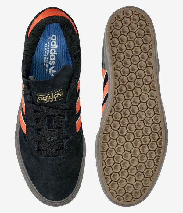 adidas Skateboarding Busenitz Vulc II Schoen (core black collegiate orange gum)