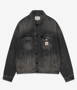 Carhartt WIP Helston Jacket (black destroy wash splatter)