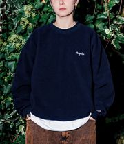 Magenta Script Sweatshirt (navy)