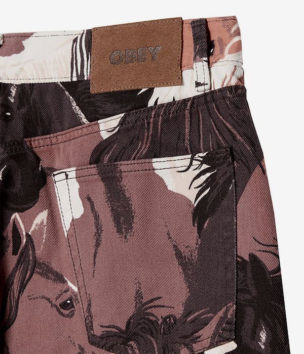 Obey Classic Baggy Printed Jeans (brown multi)