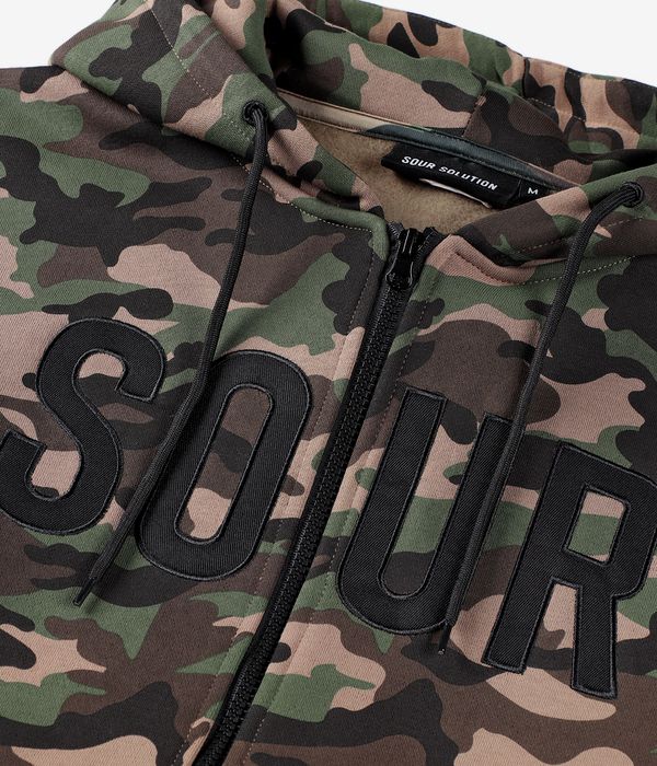 SOUR SOLUTION Army Zip-Hoodie (camo)