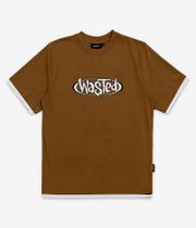 Wasted Paris Negative T-Shirt (ice brown white)