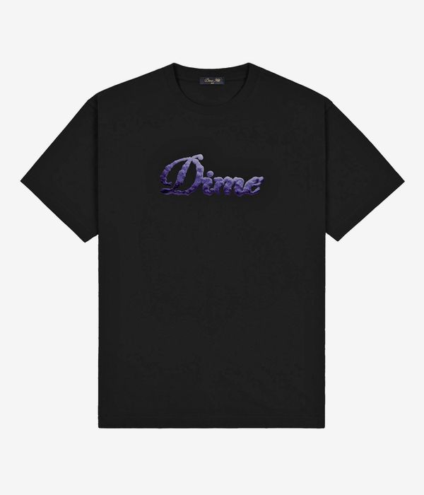 Dime Cursive Cloud T-Shirt (black)