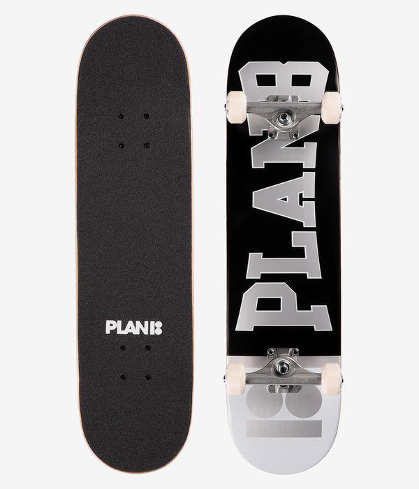 Plan B Academy 7.75" Complete-Skateboard (black grey)
