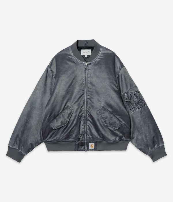 Carhartt WIP Orman Bomber Kurtka (raven heavy enzyme wash)
