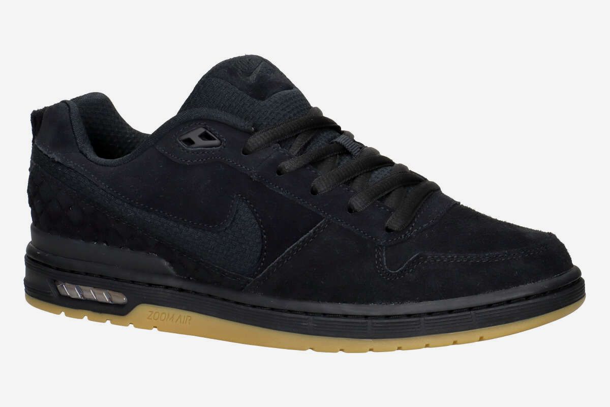 Nike SB Paul Rodriguez Zoom Air Low Chaussure (black black black gum light brow)