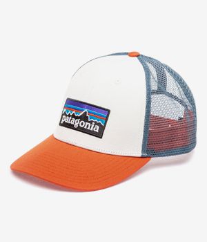 Patagonia P-6 Logo LoPro Trucker Casquette (white redtail rust)