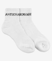 Antix Scriptum Mid Socks US 6-13 (white) 3 Pack