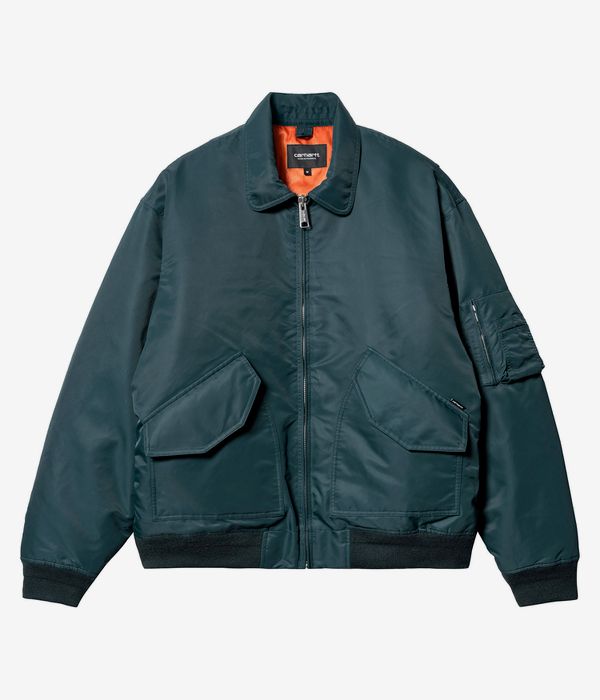 Carhartt WIP Olten Bomber Jacket (duck blue turmeric)