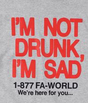 Fucking Awesome Drunk And Sad Longues Manches (heather grey)