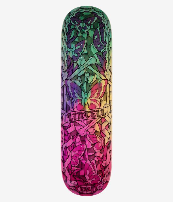 Real Lintell Chromatic Cathedral Full SE 8.38" Skateboard Deck (multi)