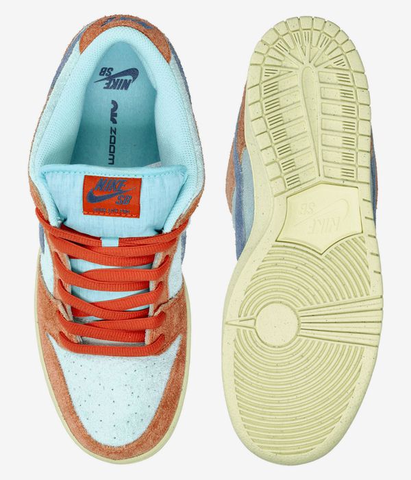 Nike SB Dunk Low Pro Premium Shoes (orange noise aqua emerald rise)