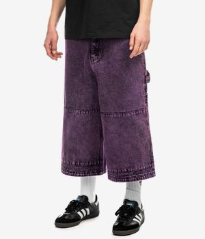 Poetic Collective Sculptor Shorts (purple acid denim wash)