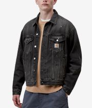 Carhartt WIP Helston Jacket (black destroy wash splatter)