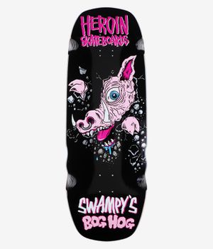 Heroin Skateboards Swampy's Bog Hog 10.75" Skateboard Deck (black)