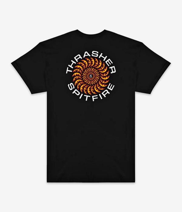 Thrasher x Spitfire Classic Swirl T-Shirt (black)