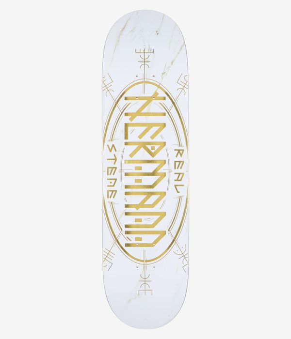 Real Stene Pro Oval 8.5" Planche de skateboard (white gold)
