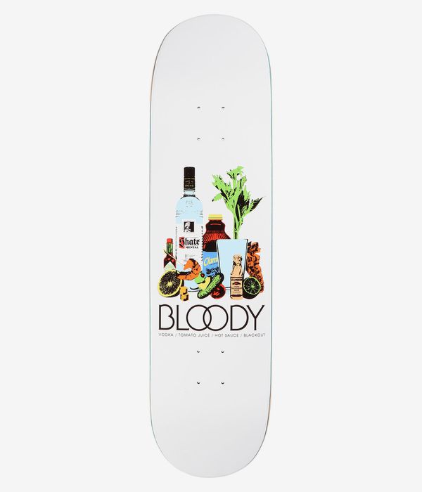 Skate Mental Bloody 8.25" Planche de skateboard (white)